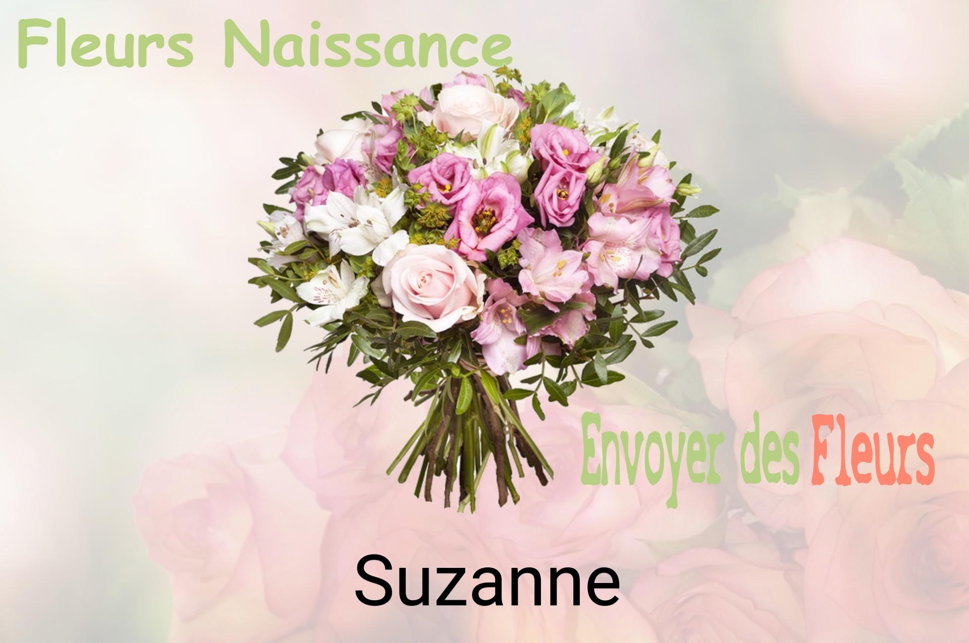 Bouquet de fleurs de naissance livré à Suzanne